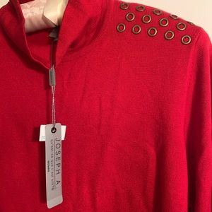 New With Tags JOSEPH A Scarlet red sweater size 1X